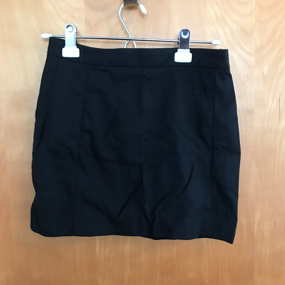ZARA basic black mini skirt